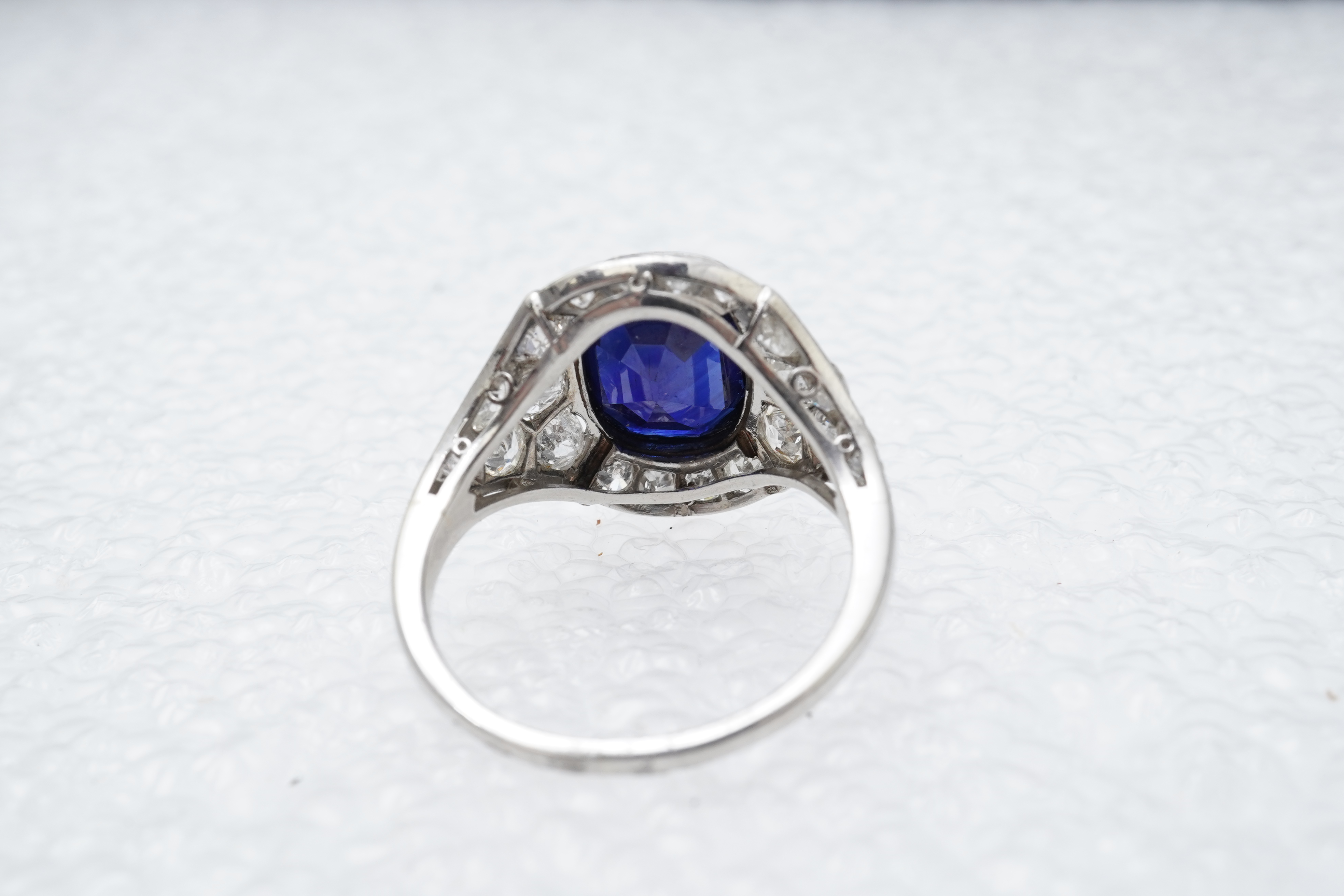 An Art Deco sapphire and diamond ring, France, circa 1930